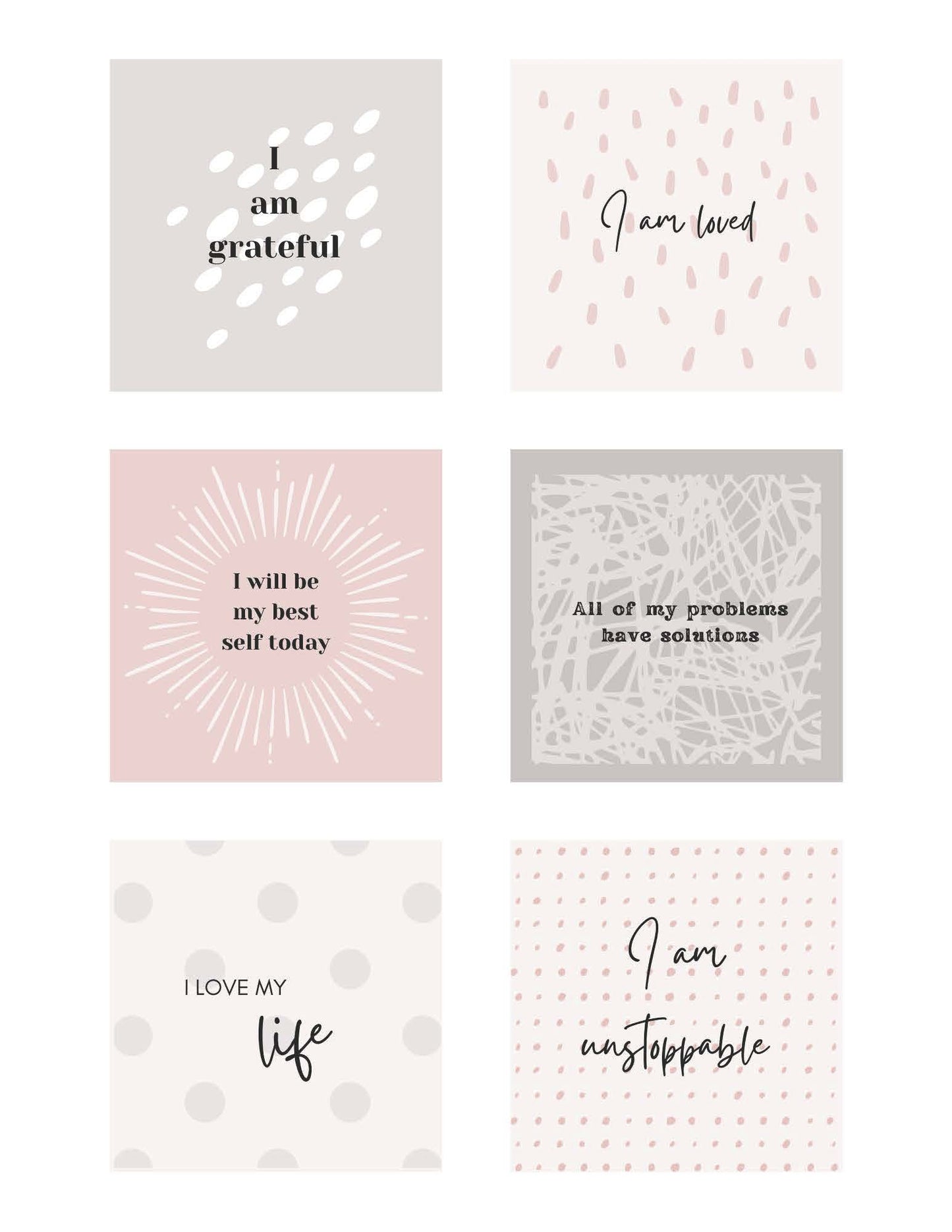Planner Set: The Importance of Affirmations - Digital Affirmations