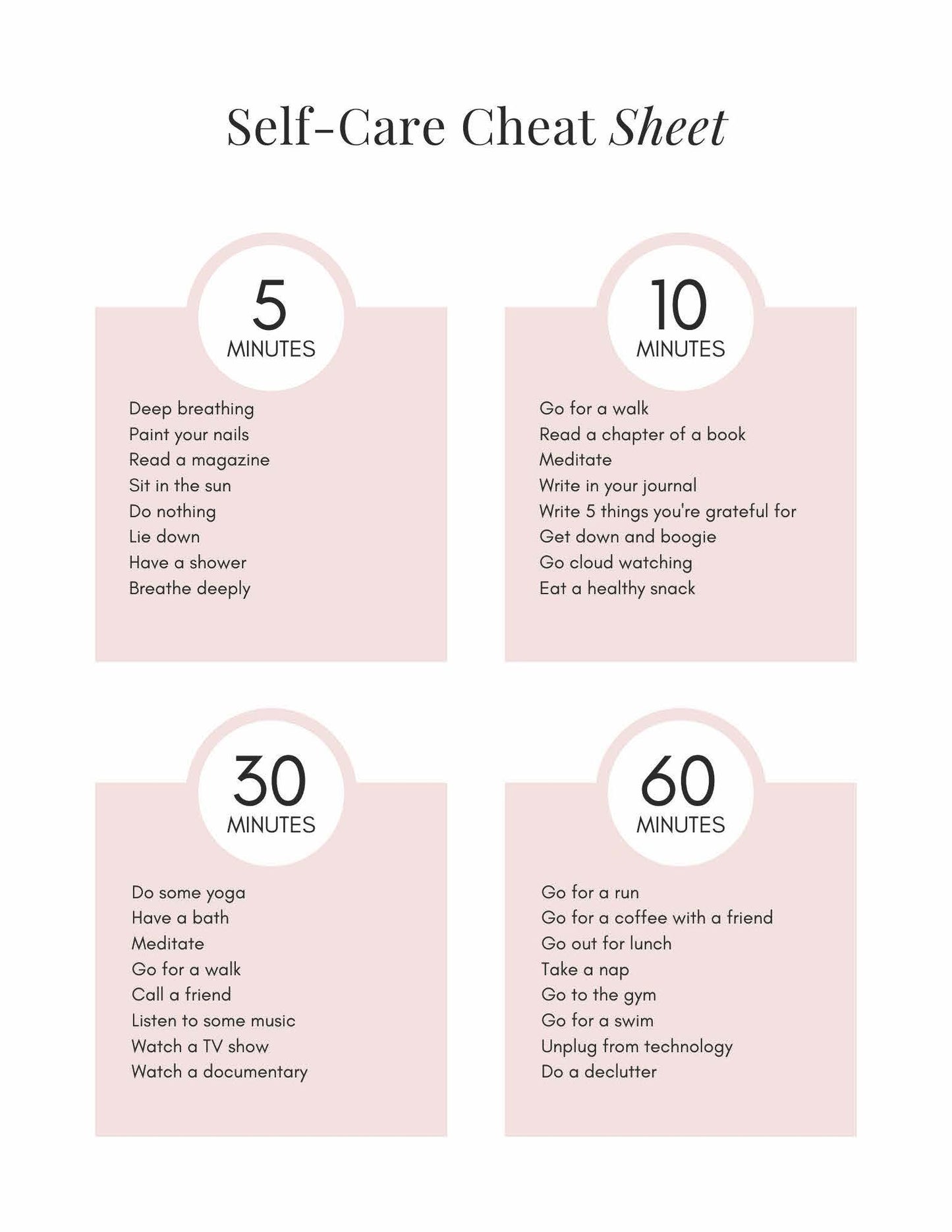 Self-Care Planner & Tracker