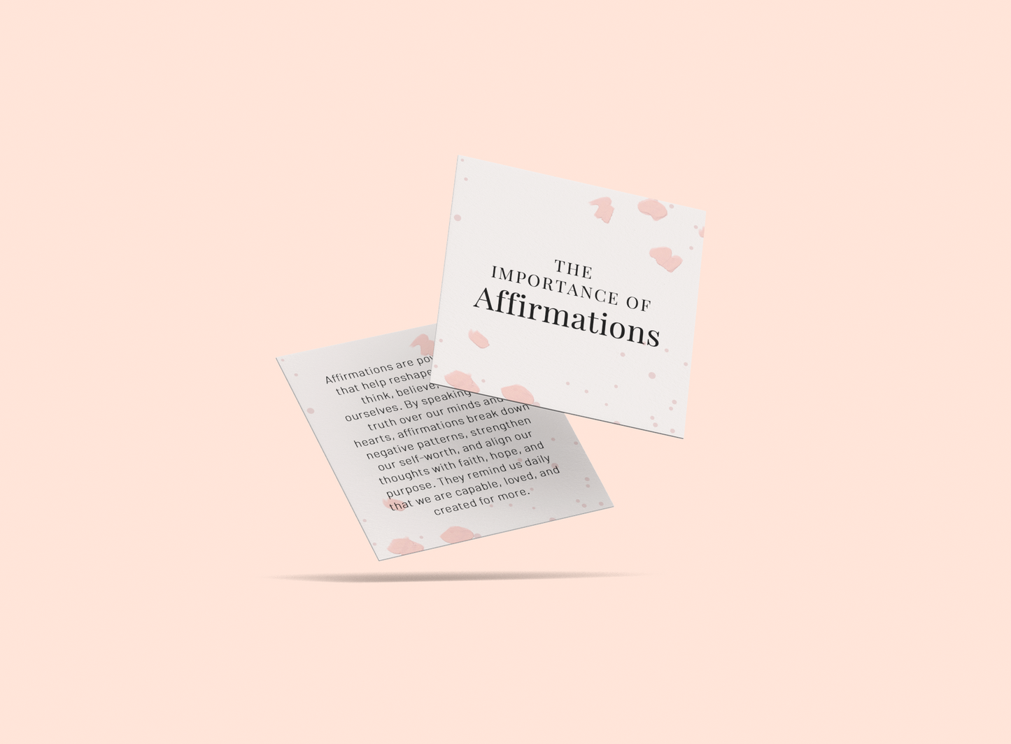 Planner Set: Importance of Affirmations Deck